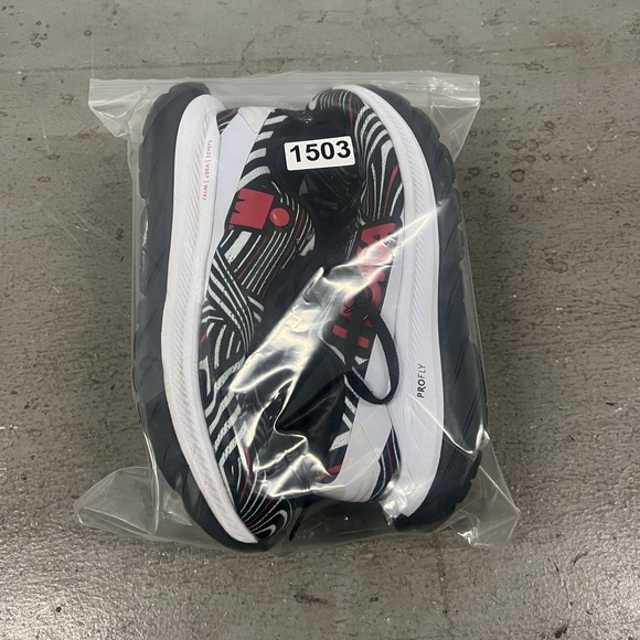 Hoka One One Mach 5 Running Shoes Black White Red Womens Size 7.5 B Marathon - Picture 9 of 9